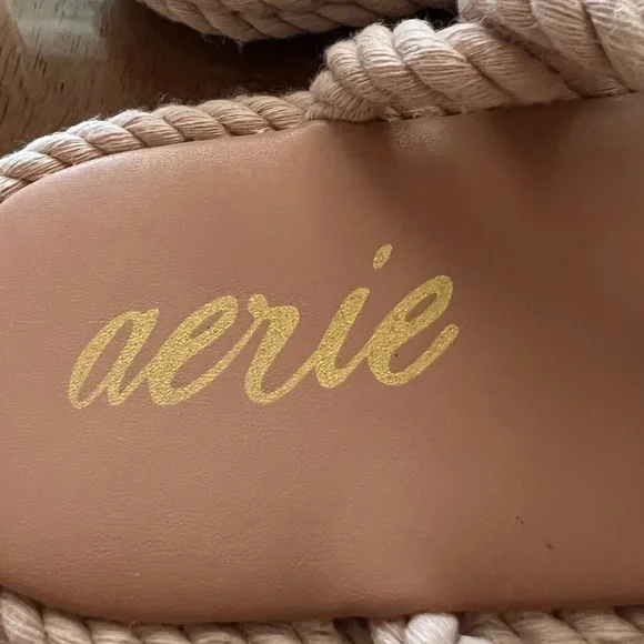 Aerie Rope Sandal Blush Pink Size 8 NWT - Picture 5 of 9